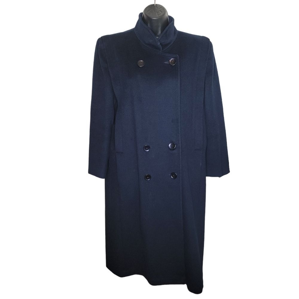 Forecaster of Boston Vintage Navy Blue wool trench coat 11/12